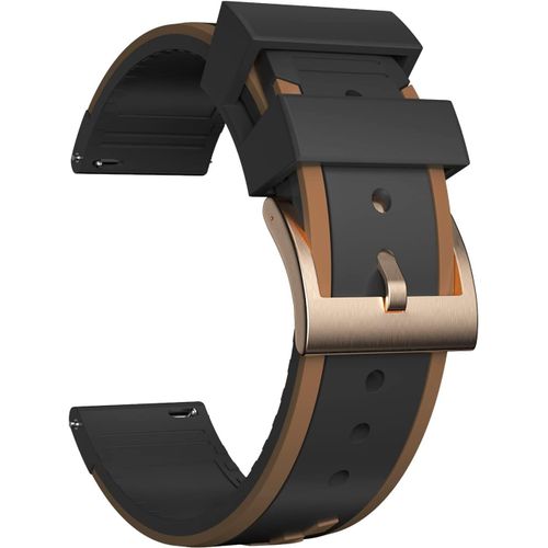 Eryi-Bracelet Montre Remplacer Silicone Bracelet Montre - 20, 22, 24mm Caoutchouc Montre Bracelet Avec Acier Inoxydable Boucle