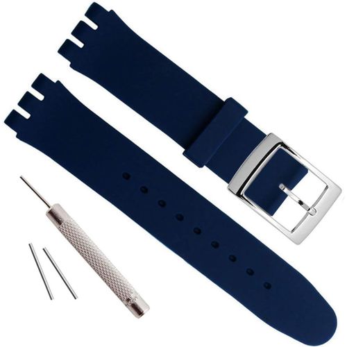 Eryi-Boucle En Acier Inoxydable Plaqué Argent Bracelet En Caoutchouc De Silicone Étanche