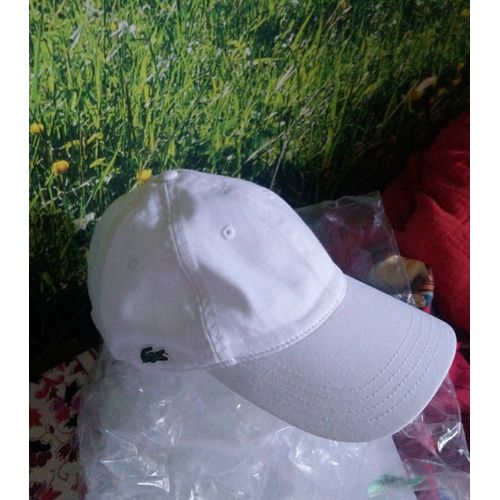 Casquette Blanche Lacoste