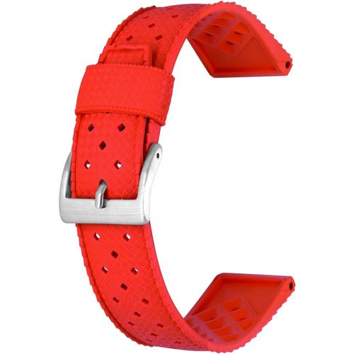 Eryi-Bracelet De Haute Qualité 20mm 22mm Bracelet De Montre En Caoutchouc Durable En Silicone Pour Hommes Femmes Noir Bleu Vert Rouge Orange