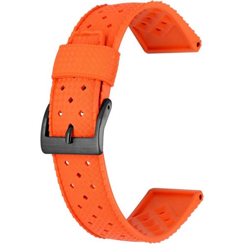 Eryi-Bracelet De Haute Qualité 20mm 22mm Bracelet De Montre En Caoutchouc Durable En Silicone Pour Hommes Femmes Noir Bleu Vert Rouge Orange