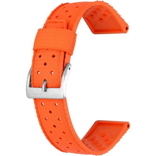 Eryi-Bracelet De Haute Qualité 20mm 22mm Bracelet De Montre En Caoutchouc Durable En Silicone Pour Hommes Femmes Noir Bleu Vert Rouge Orange