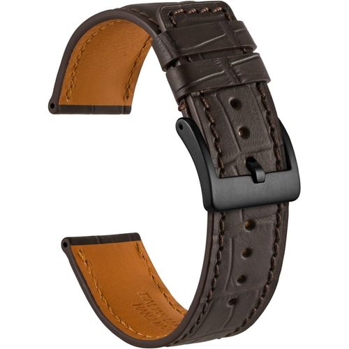 Eryi-Bracelet De Montre, Cuir Véritable Italien, Bracelets De Remplacement Vintage Avec Boucle En Acier Inoxydable, Bande Passante 18mm 20mm 22mm