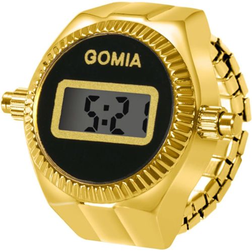Eryi-Montre Bague Montre Doigt Montre À Quartz Analogique Avec Cadran Électronique,Bracelet Élastique Pour Homme Et Femme
