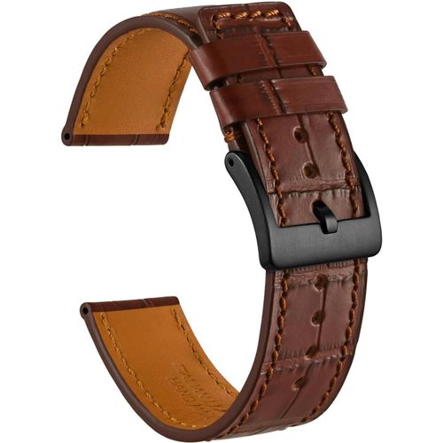 Eryi-Bracelet De Montre, Cuir Véritable Italien, Bracelets De Remplacement Vintage Avec Boucle En Acier Inoxydable, Bande Passante 18mm 20mm 22mm
