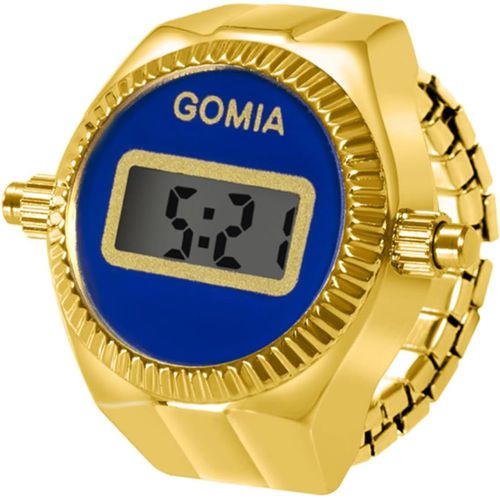 Eryi-Montre Bague Montre Doigt Montre À Quartz Analogique Avec Cadran Électronique,Bracelet Élastique Pour Homme Et Femme
