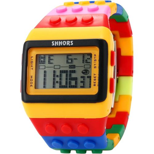 Eryi-Montre Led Rainbow Créative Bracelet Silicone Lcd Sportive Poignet Grand - Homme Femme Enfant Led091