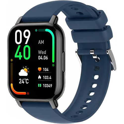 Eryi-Bracelet Compatible Avec Popglory P66,22mm Silicone Bracelet Pour Nerunsa P66d,Toobur/Enomir/Yoever/Gydom/Poounur/Ruimen Idw13/Idw16/Idw18/Idw19/Bw0/Lw51/Lw11/Lw83