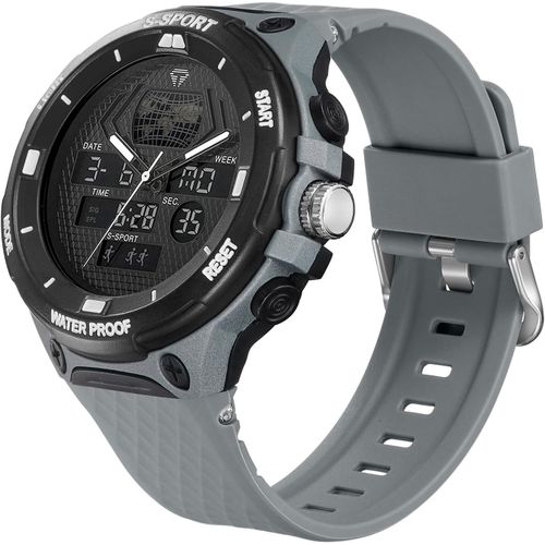 Eryi-Montre Homme Digitale Militaire Sport Led Etanche Chronomètre Montres Bracelet Silicone Alarme Calendrier