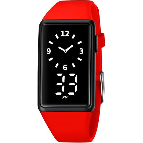 Eryi-Unisexe Sport Digitale Montre Homme Et Femme Led Électronique Rétro Eclairage Caoutchouc Montres Bracelet Date