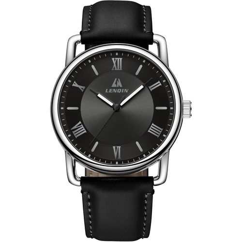 Eryi-Montres Hommes Montres Analogiques À Quartz Montres Hommes 30m Waterproof Montres Poignets Hommes Montres Cuir Fashion Business