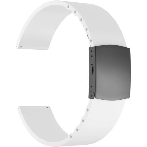 Eryi-Bracelet Montre Remplacer Silicone Bracelet Montre - 16mm, 18mm, 20mm, 22mm, 24mm Caoutchouc Montre Braceletavec Boucle Déployante Acier Inoxydable