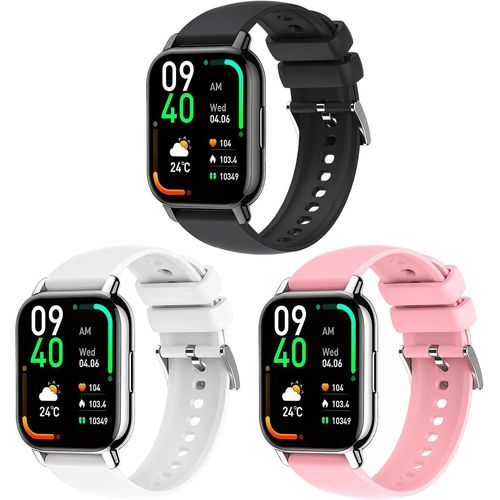Eryi-Bracelet Compatible Avec Popglory P66,22mm Silicone Bracelet Pour Nerunsa P66d,Toobur/Enomir/Yoever/Gydom/Poounur/Ruimen Idw13/Idw16/Idw18/Idw19/Bw0/Lw51/Lw11/Lw83