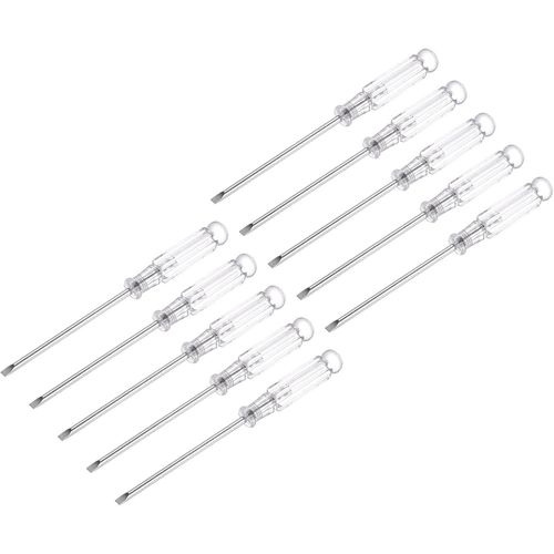 ERYI-Mini Fendue Tournevis, 3.0Mm Plat Tête 115Mm Longueur Pour Petit Appareils Électroménagers Réparation, 10 Pcs