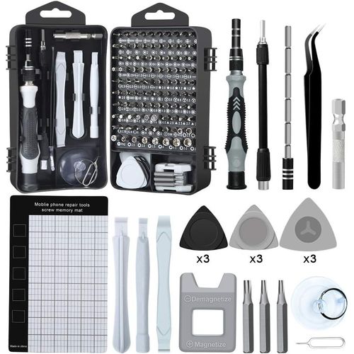 Eryi-124 En 1 Kit De Tournevis De Précision Magnétique Tournevis Professionnel Kit D'outils De Réparation Pour Téléphone Portable,Tablette Ordinateur