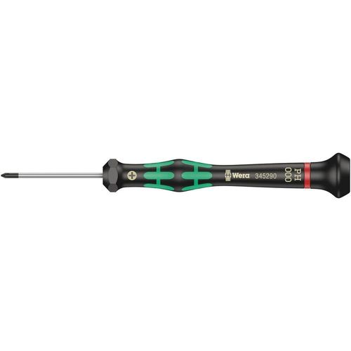 ERYI-05345290001 2050 Ph Tournevis Électronicien Pour Vis Cruciformes Ph, Ph 000 X 40 Mm, Noir/Vert