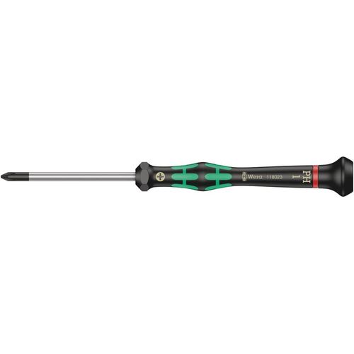 ERYI-05118023001 2050 Ph Tournevis Électronicien Pour Vis Cruciformes Ph, Ph 1 X 60 Mm, Noir/Vert