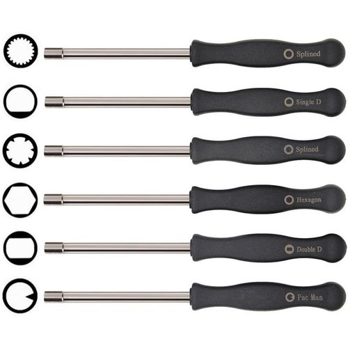 ERYI-Jeu De Tournevis Pour Carburateur, Outil De Réglage 6 Pièces Adaptable Sur Husqvarna 125 135 136 137 141 141 235 235E 236 236E 240 240E 435 435E 440E De Mcculloch Partner Tronçonneuses Poulan