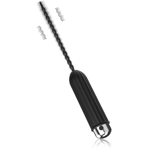 Eryi-Vibrateur Urétral En Silicone Dilatateur De Cathéter Urétral Avec 10 Modes De Vibration Dilatateur De Pénis Étanche Pour Hommes (S)