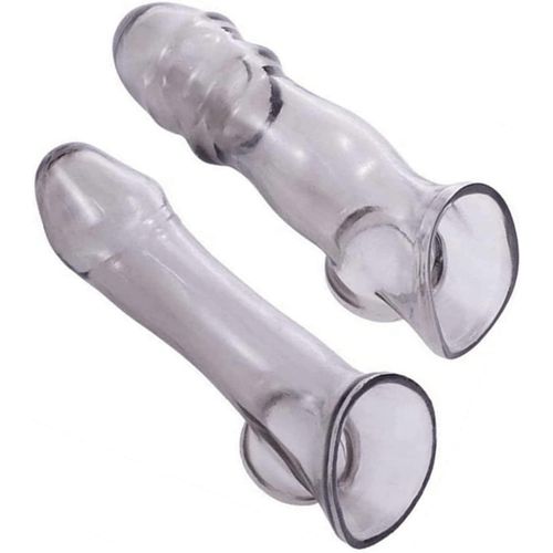 Eryi-Jouets Sexuels Manchon Pénis Préservatifs De Pointe Soft Réutilisables Pour L'agrandissement Du Pénis Et L'amélioration De L'érection