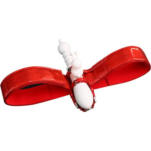 Eryi-Vibrateur À Sangle Pour Masturbation Gode Avec Harnais Jouets Sexuels Adultes Pour Couples Féminins Vibrateur Fixe Réglable À Sangle Pour Sexe Lesbien À Sangle (Red)