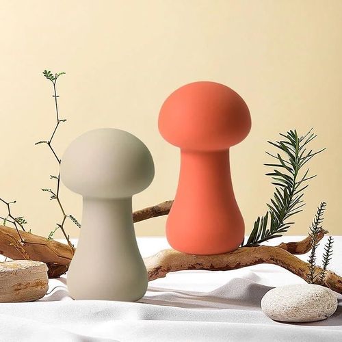 Eryi-Mini Vibrateur En Forme De Champignon, Couleur Orange, Massage Électronique, Stimulation Des Tétons En Clitoris, Pour Femmes, Jouets Sexuels Portables Pour Adultes