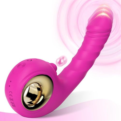 Eryi-Vibromasseur, Femme Clitoridien Puissant Xxl 3 En 1 Rabbit Silencieux Realiste Femme Point G Sex Toy¿S Couple Anal Gode Vibro-Masseur Stimulateur 10 Mode Clitoridien Realiste Rouge