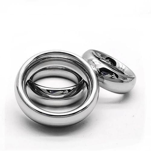 Eryi-Metal Cock Ring Anneau Penien - Anneau Homme Retardant Cockring Acier Sextoy Homme Erection Sexe Anneau Penis Et Testicule Sexes Couple Plaisir Homme Js-091 (50mm/220g)