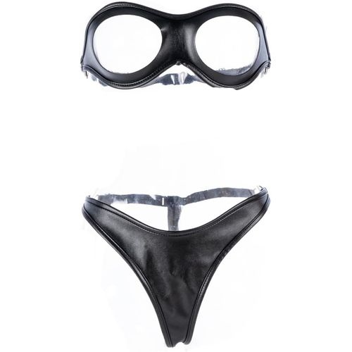 Eryi-Ensemble De Lingerie En Cuir Femmes Sous-Vêtements Sexy Érotique String Réglable Et Soutien-Gorge Femmes Pour Le Sexe Extrême Ensemble De Bondage Fétiche
