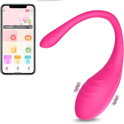 Eryi-Oeufs Silicone 9 Modes - Vibromasseurs 9x3.1cm Oeuf Vibrant Femme À Distance - Oeuf Vibrant Connecté Telephone - Plug Femme Débutante Jouet Sexualité Couple Sex Toy¿S Couple Sex Toy¿S Femme Fops