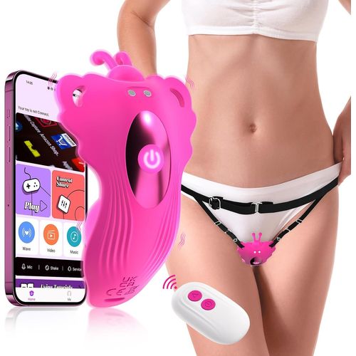 Eryi-Vibromasseur Sex Toy¿S Femme Couple - String Vibromasseurs Feminin Clitoridien Puissant Sex Toys Oeuf Vibrant Sextoy À Distance, App Vibrateur Culotte Sextoyse Femme Clitoridienne Connectée Vibr
