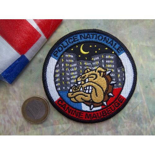 Écusson Obsolète Brigade Canine Maubeuge Nord Police Insigne Tissu