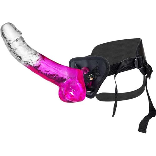 Eryi-Harnais De Petits Godes Réalistes Et Sangle De Sexe Portable Strap-On 19cm Gode Jouet Sexuel Débutant Adulte Pour La Masturbation Féminine Jouet Sexuel Mignon Lesbienne