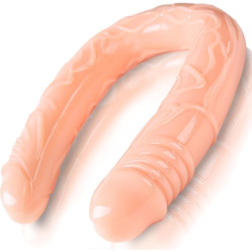 Eryi-Double Gode Xxl Flexible 50cm ¿3.5cm Réaliste Veines Bombées Beige Tpr Sex Toy¿S Femme Sex Toys Sex Toy¿S Homme Sex Toy¿S Couple Sextoyse Homme Sexmasturbâteur Gode Anale Godemichets Sextoy Fops