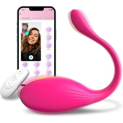 Eryi-Vibromasseur, Femme Clitoridien Puissant Sex Toys, Oeuf Vibrant Femme À Distance 10 Modes De Vibration, Vibro Telecommande Avec App Sex Toy¿S Femme Clitoridien Gode Vibro-Masseur Pour Couple (Ro