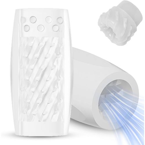Eryi-Masturbateurs Masculins Sex Toýs Homme, Jouet Adulte Avec 3d Vaginette Ultra Réaliste, Masturbateur Egg Pocket Pussy Sexes Plaisir Objet Vagin (Blanc)
