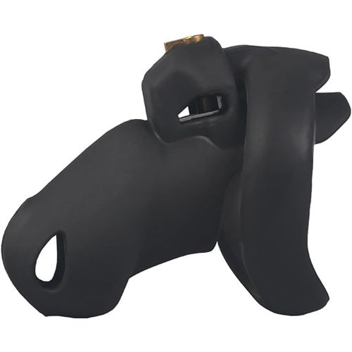 Eryi-Cage De Chasteté Silicone Pénis Cage Chastete¿E Ceinture Chastetée Homme Chastity Cage Chasteté Pour Pénis Cock Cage Penis Cage Jouet Sexualité Homme Sextoy Couple (Black,Long/105mm)