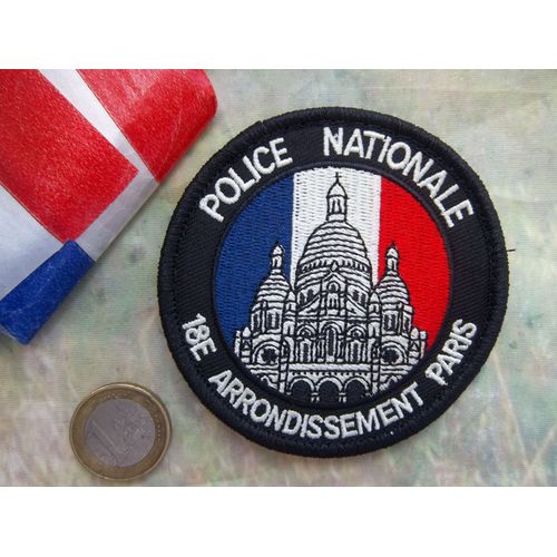 Écusson Obsolète Police Paris 18 Éme Insigne Tissu Collection