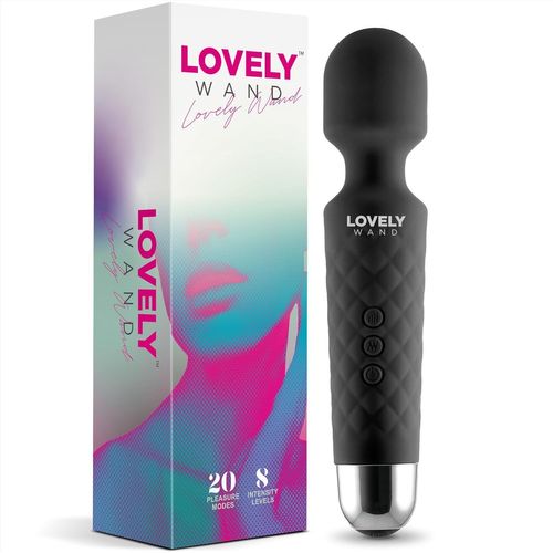Eryi-Masseur Personnel Sans Fil - 20 Modes De Vibration Et 8 Vitesses Pour Détendre Tout Le Corps Et Apaiser Les Tensions Musculaires - Masseur Thérapeutique Rechargeable Par Usb (Noir)