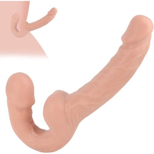 Eryi-Double Gode, Gode Double Pénétration Couple, Gode Femme Sex, Toys Pour Sex Femme Clitoridien, Plug Anal, Sextoyse Couple Plaisir Femme Double Pénétration, Couleur Chair