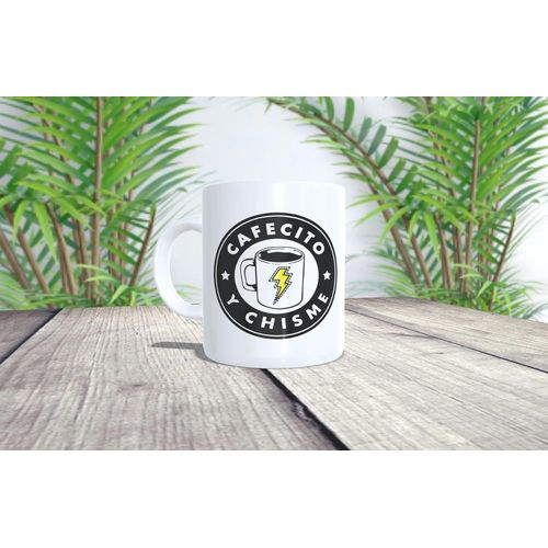 Eryi-Tasse Personnalisée "Cafecito Et Potins" Parce Que C'est La Vie.