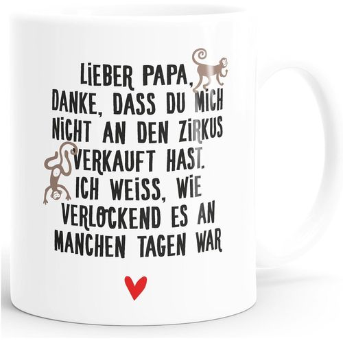 Eryi-® Tasse À Café Cadeau Pour Papa Fille, Fils, C?ur, Inscription Amusante, Remerciement Que Du Moi Nicht T Vendu Hast Uni Blanc
