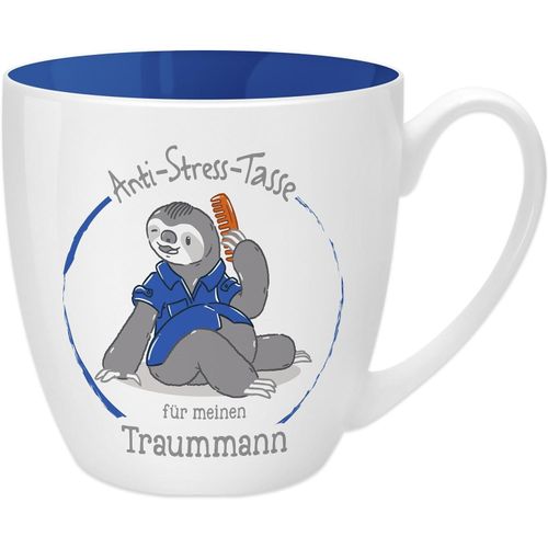 Eryi-45512 Tasse Anti-Stress Pour L'homme De Vos Rêves, 45 Cl, Faite À Base De Porcelaine New Bone China, Idéale Comme Cadeau, Bleue 9,5 Cm