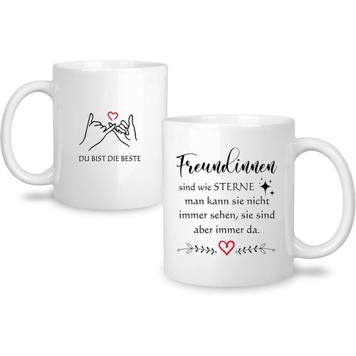 Eryi-Cadeaux Pour Amies Tasse Tasse Amitié Cadeaux Pour Femmes Amis Bête Cadeaux Meilleure Amie Cadeaux D'anniversaire Cadeaux De Noël Pour Elle Tasse 350 Ml (Amies)