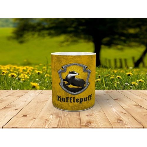 Eryi-Tasse En Céramique Personnalisée « Casa Hufflepuff » 036 350 Ml, Idéal Pour Un Cadeau D'anniversaire, De Noël Et D'ami Invisible. Parfait À Compléter Avec Le Reste Des Tasses Howarts
