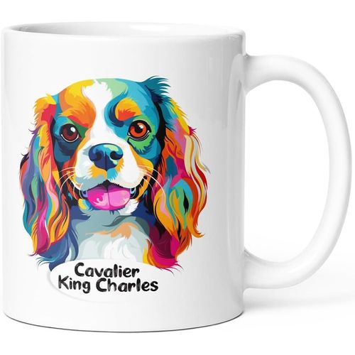 Eryi-Mug Chien Cavalier King Charles Tasse Message Humour Drôle Race Animaux. Idée Cadeau Original Et Beau Ami Homme Femme Enfant Collègue Pour Anniversaire Noël St Valentin.