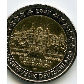Allemagne 2 Euros 2007 Atelier D Commémorative Mecklenburg - Vorpommern Château De Schwerin