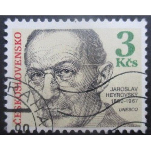 Tchecoslovaquie N°2835 Jaroslav Heyrovsky Oblitéré