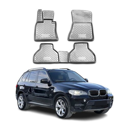 Omac 3d Tapis De Sol Pour Bmw X5 E70 2006-2013 Caoutchouc Tpe Gris 4pcs