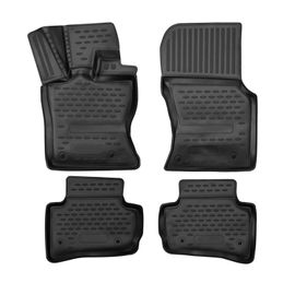 Omac Tapis De Sol Pour Jaguar F-Pace 2015-2025 En Caoutchouc Noir
